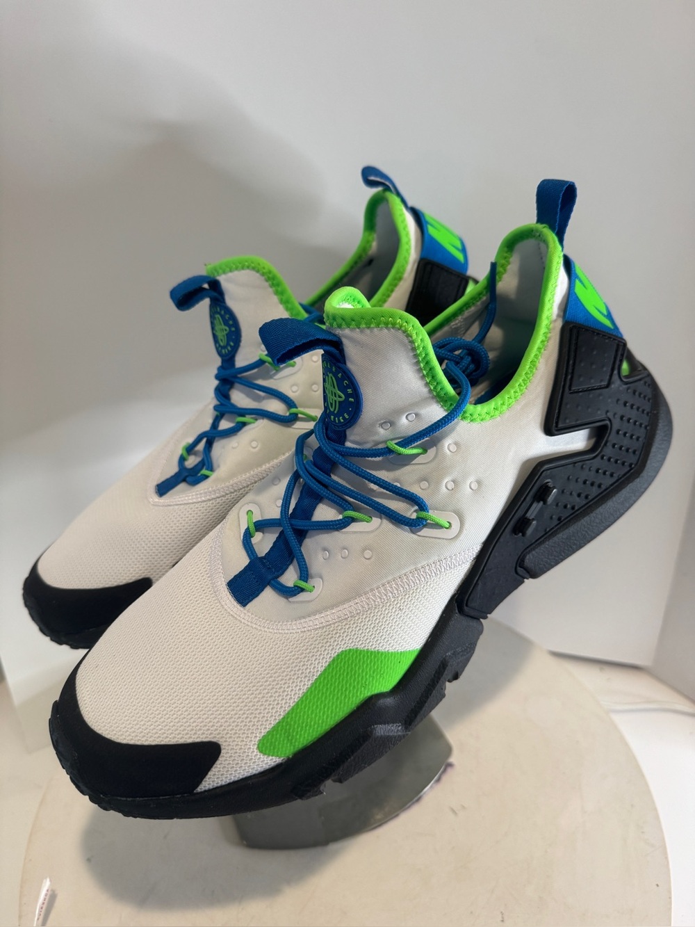 Nike Air Huarache Drift Men's Shoes White/Black/Blue Nebula ah7334-102 size 12